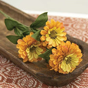 Golden Zinnia Spray - 23.5"