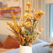 Golden Zinnia Spray - 23.5"