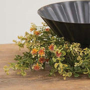 Golden Buds & Baby's Grass Candle Ring - 4.5"