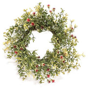 Ruby Buds & Baby's Grass Candle Ring - 4.5"