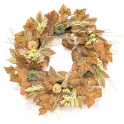 Wind Washed Fall Foliage Wreath - 24"