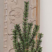 German Pine Tree in Galvanized Metal Pot - 18"