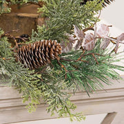 Icy Woodland Pine & Eucalyptus Candle Ring - 3.5"