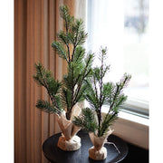 Table Spruce Tree with Burlap Base - 19"