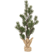 Table Spruce Tree with Burlap Base - 19"