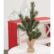Table Spruce Tree with Burlap Base - 14"