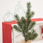 Table Spruce Tree with Burlap Base - 14"