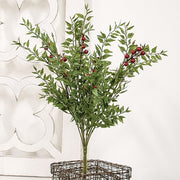 Lady Ruscus & Berries Bush - 19"