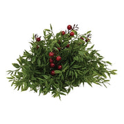 Lady Ruscus & Berries Half Sphere - 8.5"