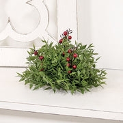 Lady Ruscus & Berries Half Sphere - 6.5"