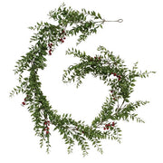 Lady Ruscus & Berries Garland - 6ft