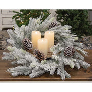 Flocked Woodland Pine Wreath - 24"