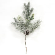 Flocked Woodland Pine Spray - 20.5"