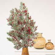 Frosted Pepper Berry and Pine Spray - 26"