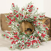 Frosted Pepper Berry & Pine Ring - 2"