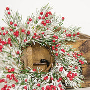 Frosted Pepper Berry & Pine Ring - 2"