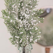 Frosted Snow Berry & Pine Spray - 14"