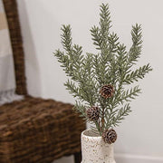 First Frost Pine Spray with Cones - 14"