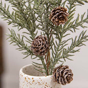 First Frost Pine Spray with Cones - 14"