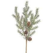 First Frost Pine Spray with Cones - 14"