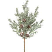 First Frost Pine Spray with Cones - 19"