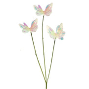Opalescent Butterfly Trio Spray - 24"