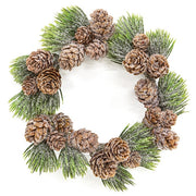 Icy Bristle Pine & Cone Candle Ring - 3.25
