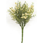 Teeny Leaves and Cream Berries Bush - 11"