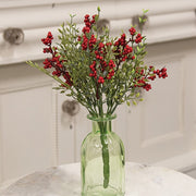 Teeny Leaves and Red Berries Bush - 11"