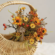 Harvest Daisy & Baby Eucalyptus Bush - 10"