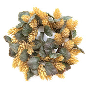 Dusty Beige Hops Candle Ring - 3.5"