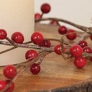Rustic Red Holly Berries String Garland - 6 Ft.