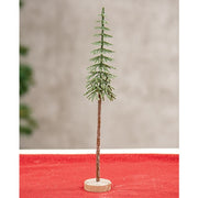 Sugar Plum Frosted Pine Tree - 10"H