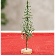 Sugar Plum Frosted Pine Tree - 7"H