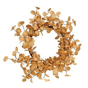 Beige Silver Dollar Leaves Wreath