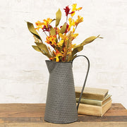 Orange & Burgundy Wildflower Heather Pick - 16"