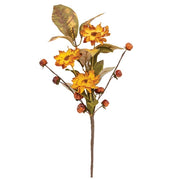Fall Mix Daisy - Ficus Leaves - & Podka Pick - 10"