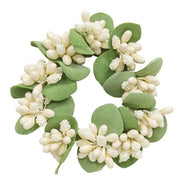 Ivory Pip & Millet Berry Candle Ring - 1.5"