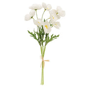 White Garden Poppies Bundle - 16"