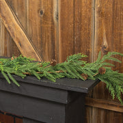 Soft Touch Needle Pine & Cones Garland - 5 Ft.