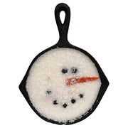 Snowman Cast Iron Skillet Candle - 8oz