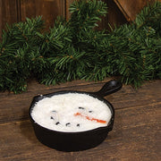 Snowman Cast Iron Skillet Candle - 8oz