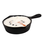 Snowman Cast Iron Skillet Candle - 8oz