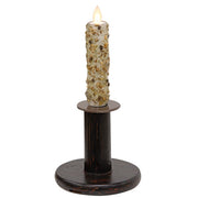 Russ Spool with Silicone Dipped Everything Spiced LED Taper