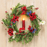 LED Dual Base Taper - Ruby Red