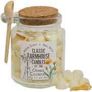 Orange Calendula Soy Gumdrop Melts Jar with Spoon