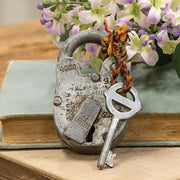 Antique Metal Lock & Key