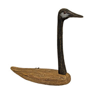 Weathered Wood Goose Sitter - 12"H