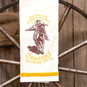 Cowgirls Shine On Dish Towel - 18"x28"