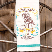 Work Hard Love Soft Dish Towel - 18"x28"